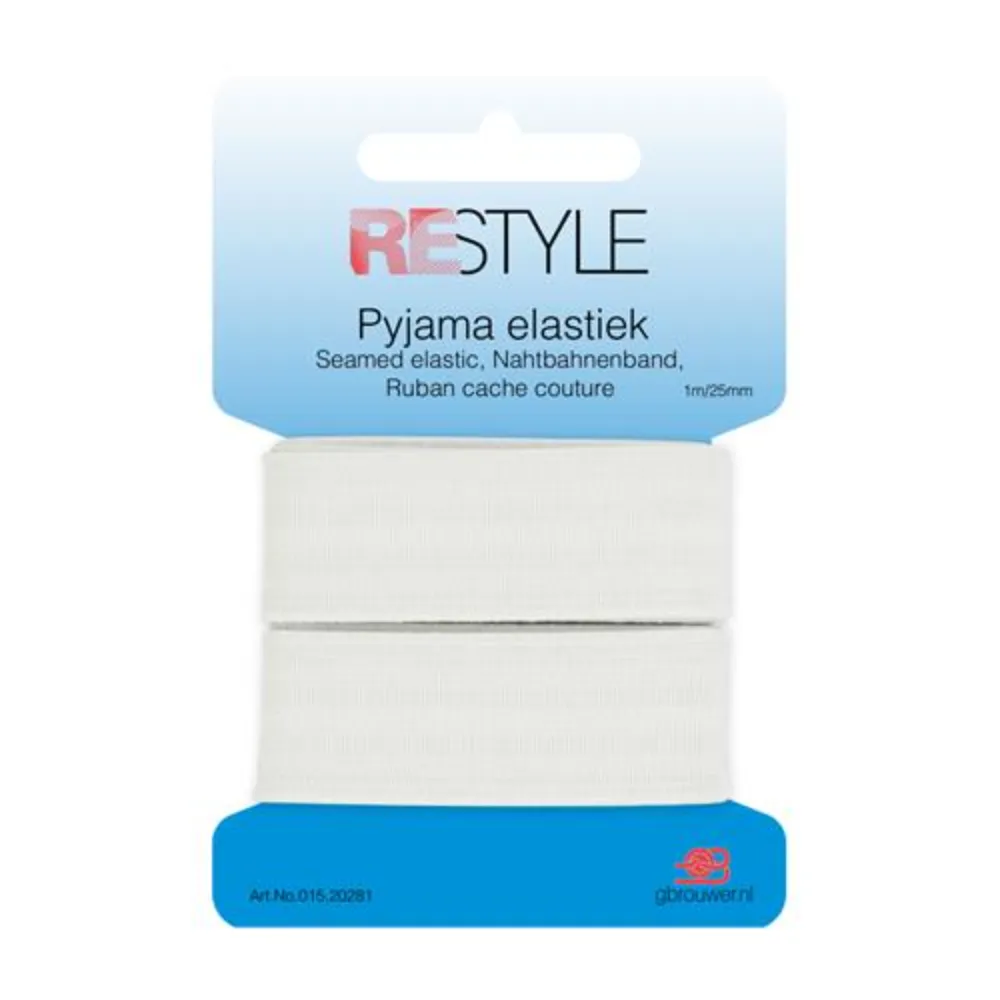 ReStyle Pyjama elastiek 25 mm x 1 meter - 20281 | Het Wolhuis ReStyle Pyjama elastiek 25 mm x 1 meter - 20281 | Het Wolhuis