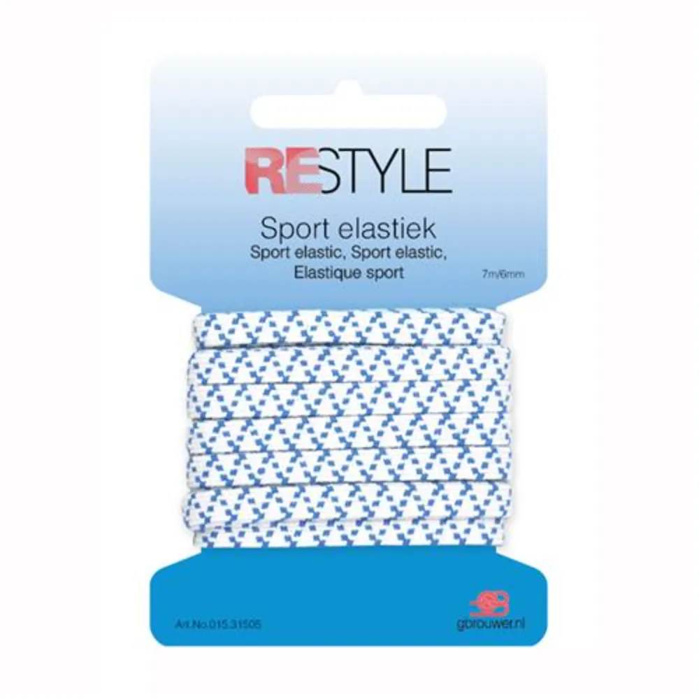 Restyle Sport elastiek 7 mm x 7 meter - 31505 | Het Wolhuis ReStyle Sport elastiek 7 mm x 7 meter - 31505 | Het Wolhuis