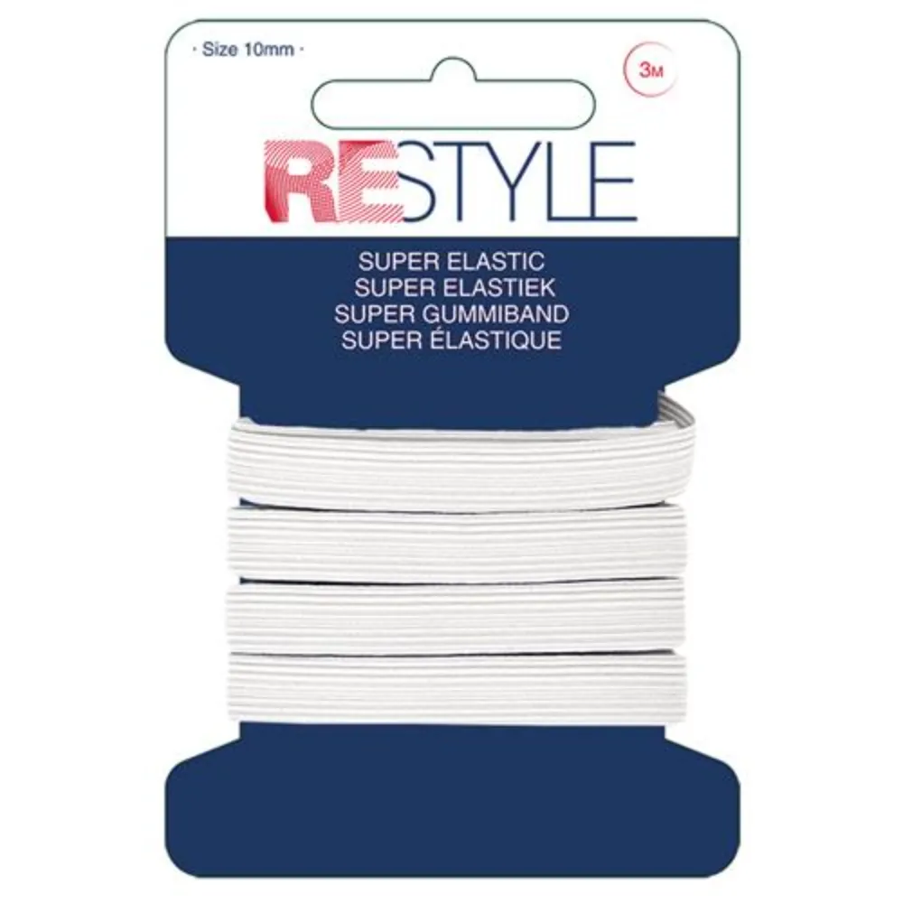 Restyle Super elastiek 10 mm x 3 meter - 31501 | Het Wolhuis Restyle Super elastiek 10 mm x 3 meter - 31501 | Het Wolhuis