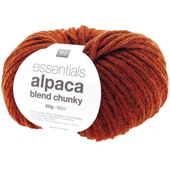Rico Essentials Alpaca Blend Chunky | Het Wolhuis Rico Essentials Alpaca Blend Chunky-024 Rotbraun | Het Wolhuis