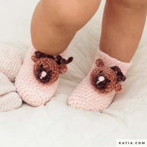 Katia - Rendiersokken voor baby's van Sockirumi | Het Wolhuis