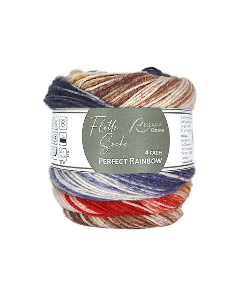 Rellana Flotte Socke 4f. Perfect Rainbow | Het Wolhuis Rellana Flotte Socke 4f. Perfect Rainbow-3120 | Het Wolhuis