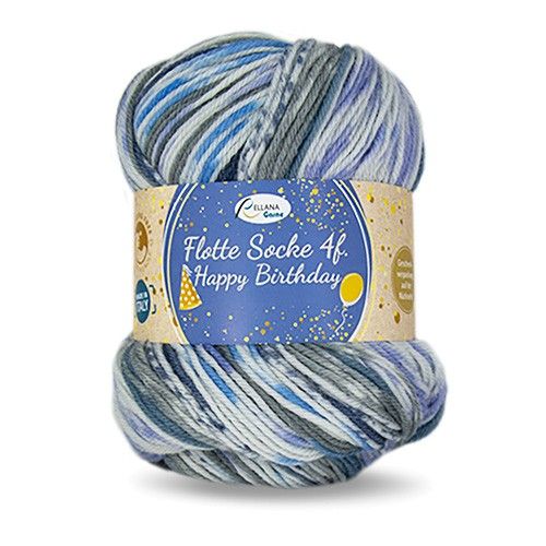 Rellana Flotte Socke 4f. Happy Birthday | Het Wolhuis Rellana Flotte Socke 4f. Happy Birthday-1700 | Het Wolhuis
