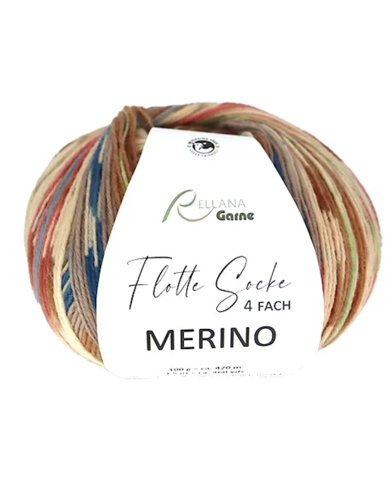 Rellana Flotte Socke 4f. Merino | Het Wolhuis Rellana Flotte Socke 4f. Merino-3180 | Het Wolhuis
