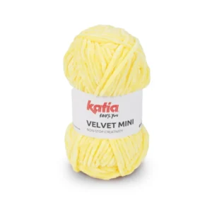 Katia Velvet Mini-201 Pastel Geel | Het Wolhuis