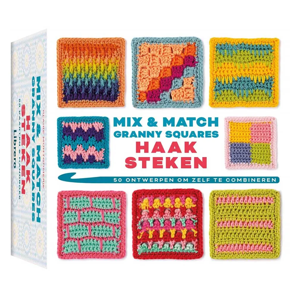 Mix & Match granny squares - haaksteken - C. Montgomerie | Het Wolhuis Mix & Match granny squares - haaksteken - C. Montgomerie | Het Wolhuis