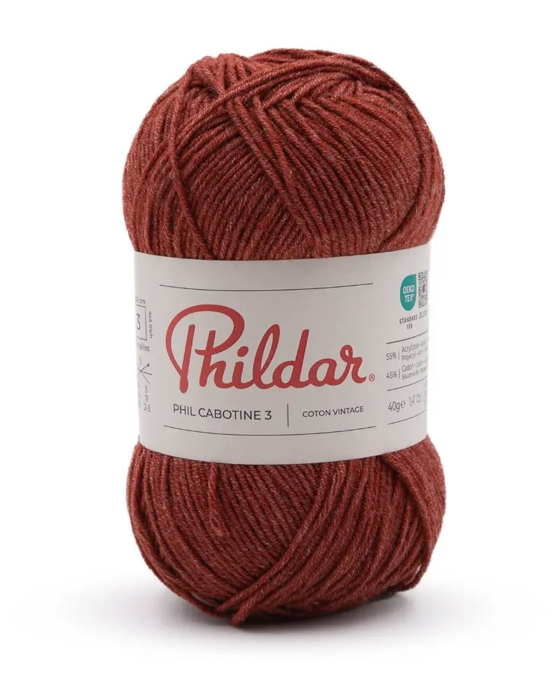 Phildar Phil Cabotine 3 | Het Wolhuis Phildar Phil Cabotine 3-Acajou | Het Wolhuis