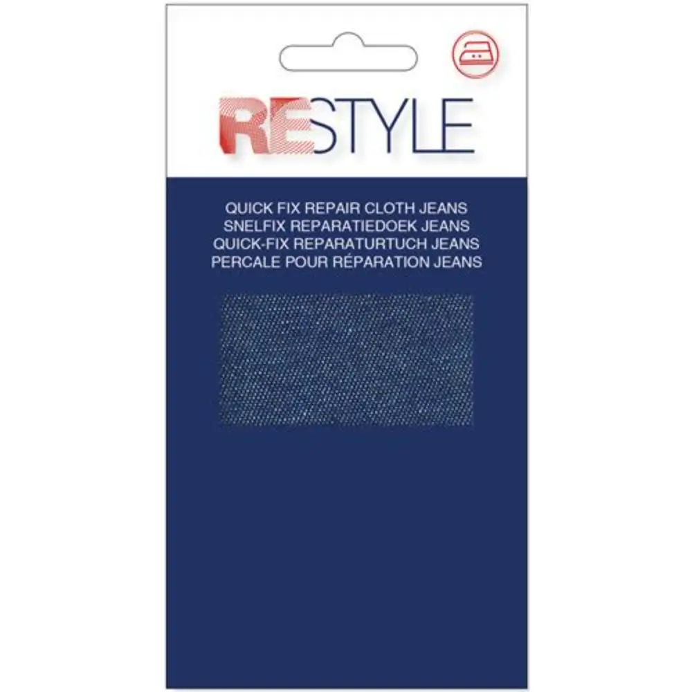 ReStyle Snelfix reparatiedoek jeans 11 cm x 36 cm opstrijkbaar - 79101 | Het Wolhuis ReStyle Snelfix reparatiedoek jeans 11 cm x 36 cm opstrijkbaar-210 | Het Wolhuis
