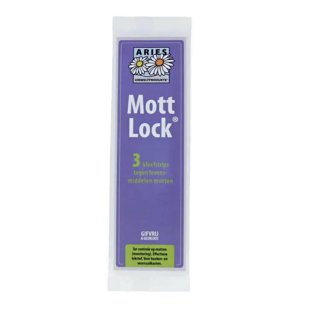 Aries Mottlock eco kleefstrips tegen voedselmotten (3 st) | Het Wolhuis Aries Mottlock eco kleefstrips tegen voedselmotten (3 st) | Het Wolhuis