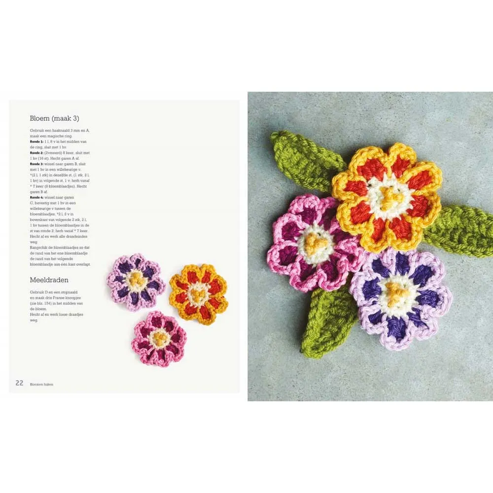 Bloemen haken - Emma Varnam | Het Wolhuis Bloemen haken - Emma Varnam | Het Wolhuis