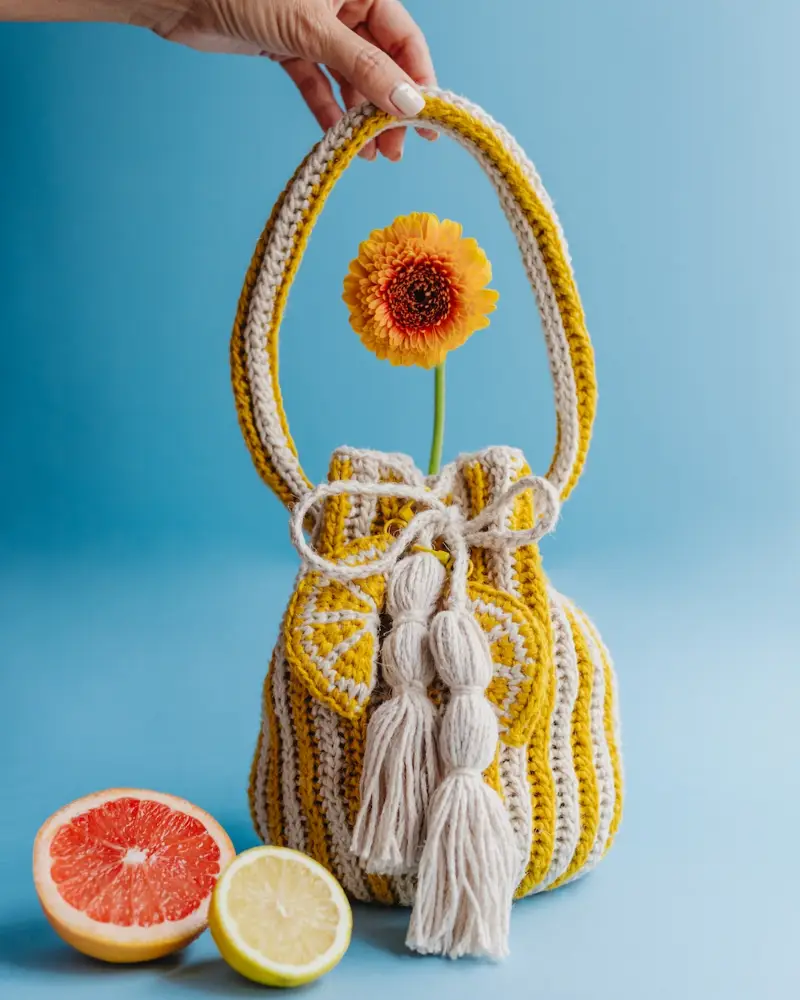 Katia - Citrus tas van SP met The Vegan Bag | Het Wolhuis Katia - Citrus tas van SP met The Vegan Bag | Het Wolhuis