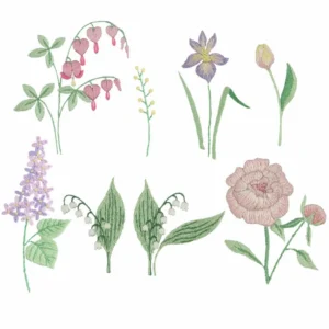 Rico Stick & Stitch Pakket, Bloemen XL / 8 Designs - 100521 | Het Wolhuis