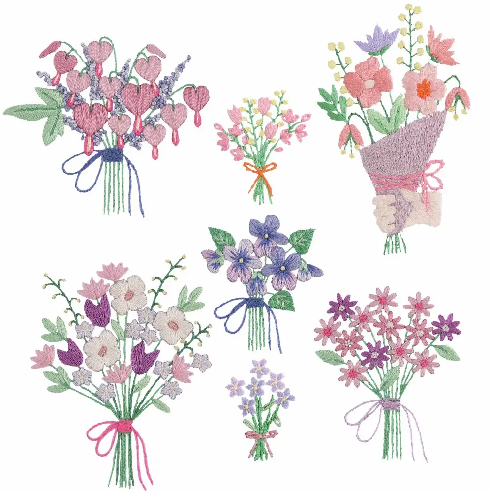 Rico Stick & Stitch Pakket, Bloemenboeketten XL - 100523 | Het Wolhuis Stick & Stitch Pakket, Bloemenboeketten XL - 100523 | Het Wolhuis