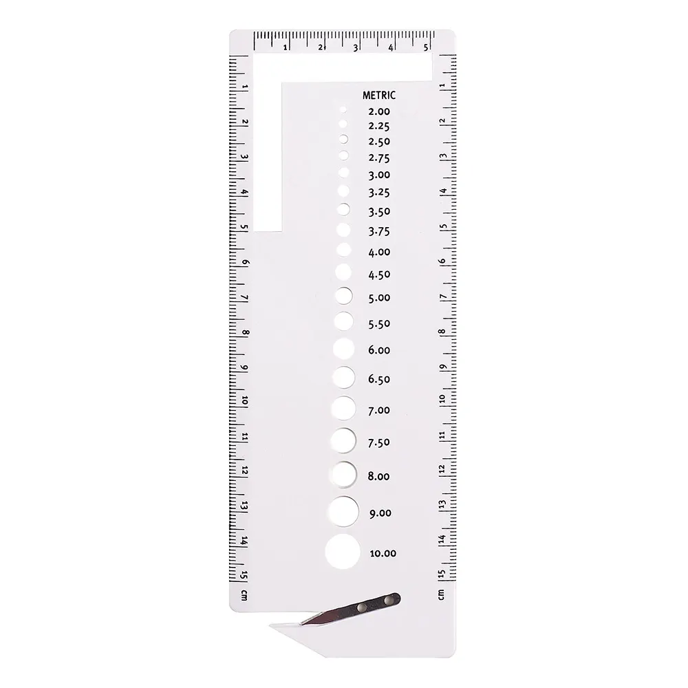 Pony Breinaaldmeter met garensnijder maat 2.00-10.00mm | Het Wolhuis Pony Breinaaldmeter met garensnijder maat 2.00-10.00mm | Het Wolhuis