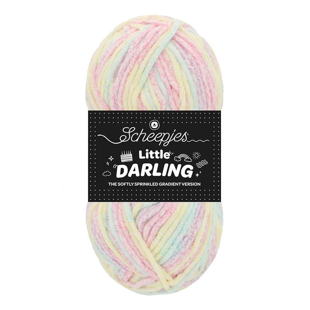 Scheepjes Little Darling Sprinkled Gradient | Het Wolhuis Scheepjes Little Darling Sprinkled Gradient - 01 Snow C. | Het Wolhuis