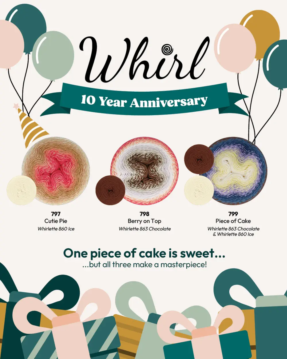 Scheepjes Whirl Birthday Cakes-Blog | Het Wolhuis