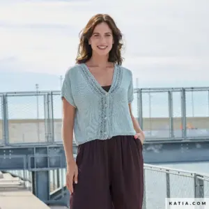 Katia - Vestje met korte mouwen van Farfalla | Het Wolhuis