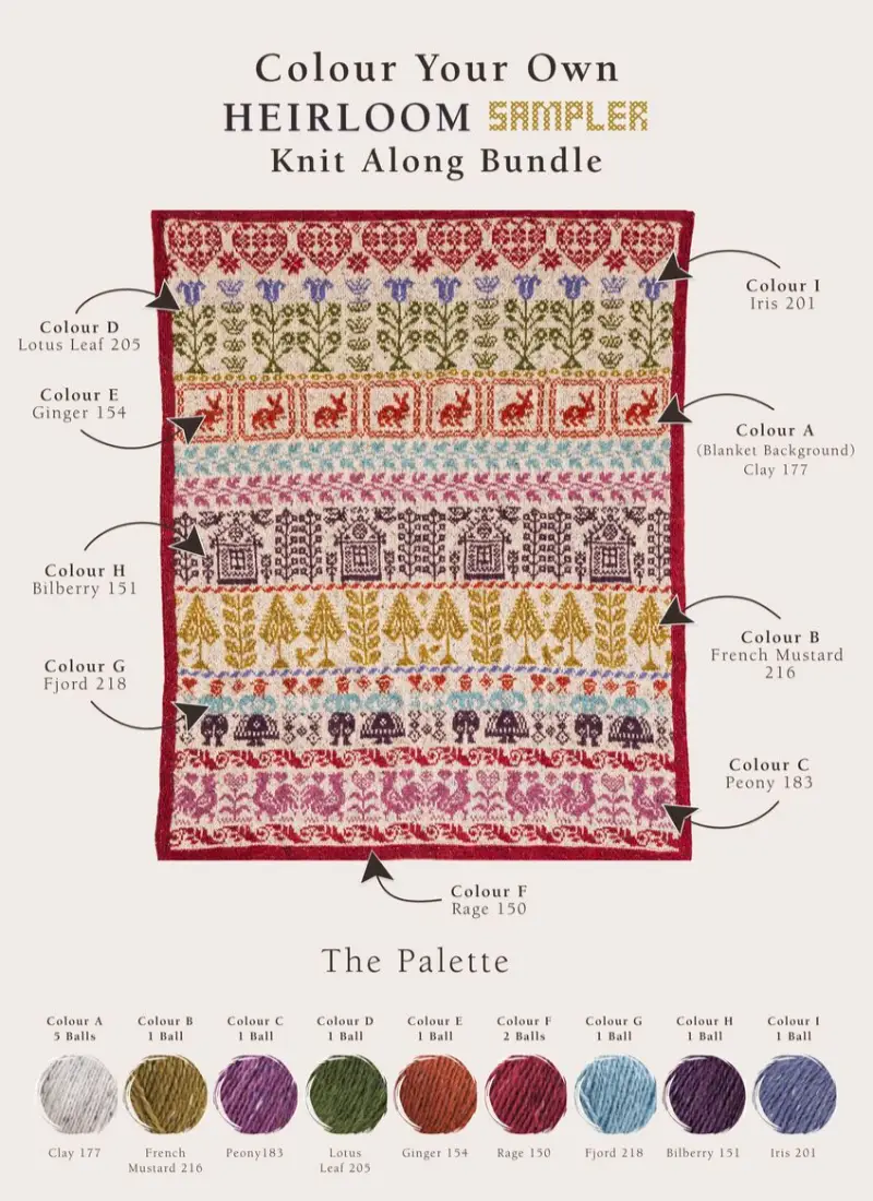 Rowan Heirloom Sampler Knit Along by Martin Storey | Het Wolhuis