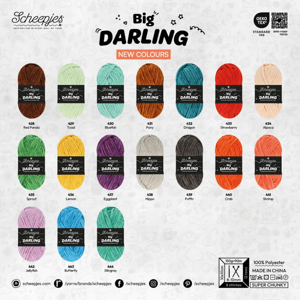 Nieuwe kleuren Scheepjes Scheepjes Big Darling-blog | Het Wolhuis