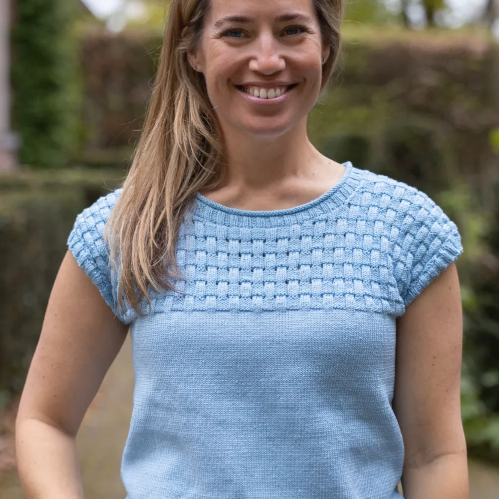 Durable - Baby Blue zomerspencer | Het Wolhuis Durable - Baby Blue zomertruitje | Het Wolhuis
