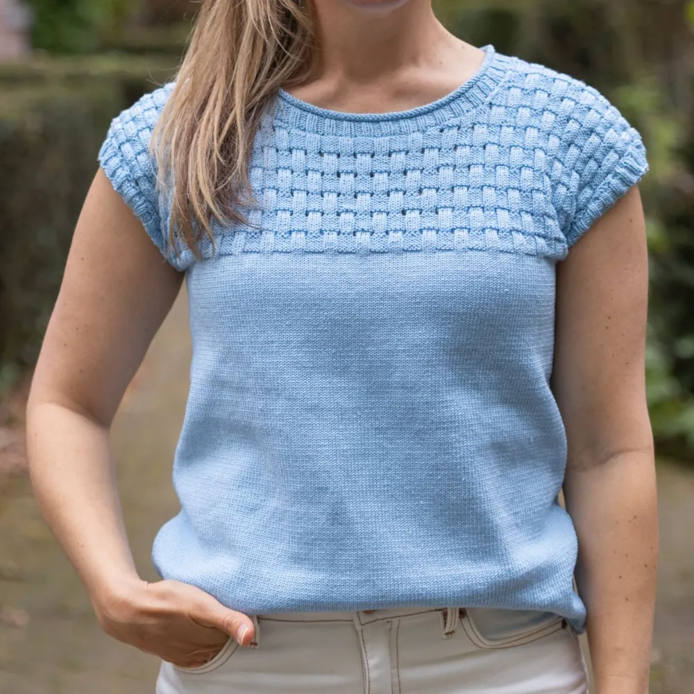Durable - Baby Blue zomerspencer | Het Wolhuis Durable - Baby Blue zomertruitje | Het Wolhuis