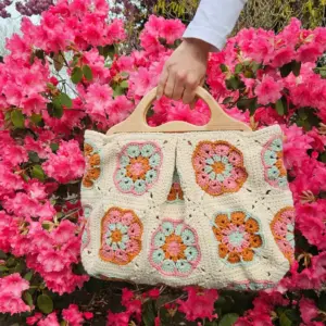 Durable - Boho Flower Granny Tas | Het Wolhuis
