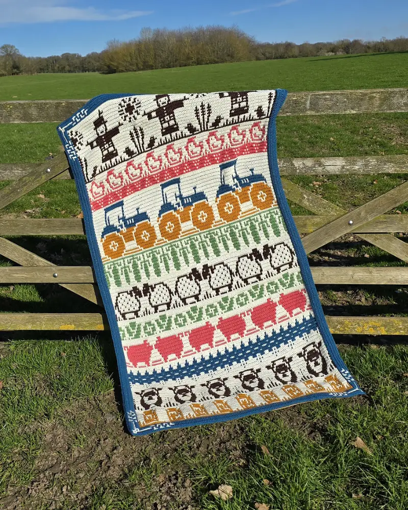 Harmony Farm CAL by Rosina Plane - Arable Blanket | Het Wolhuis Harmony Farm CAL by Rosina Plane - Arable Blanket | Het Wolhuis