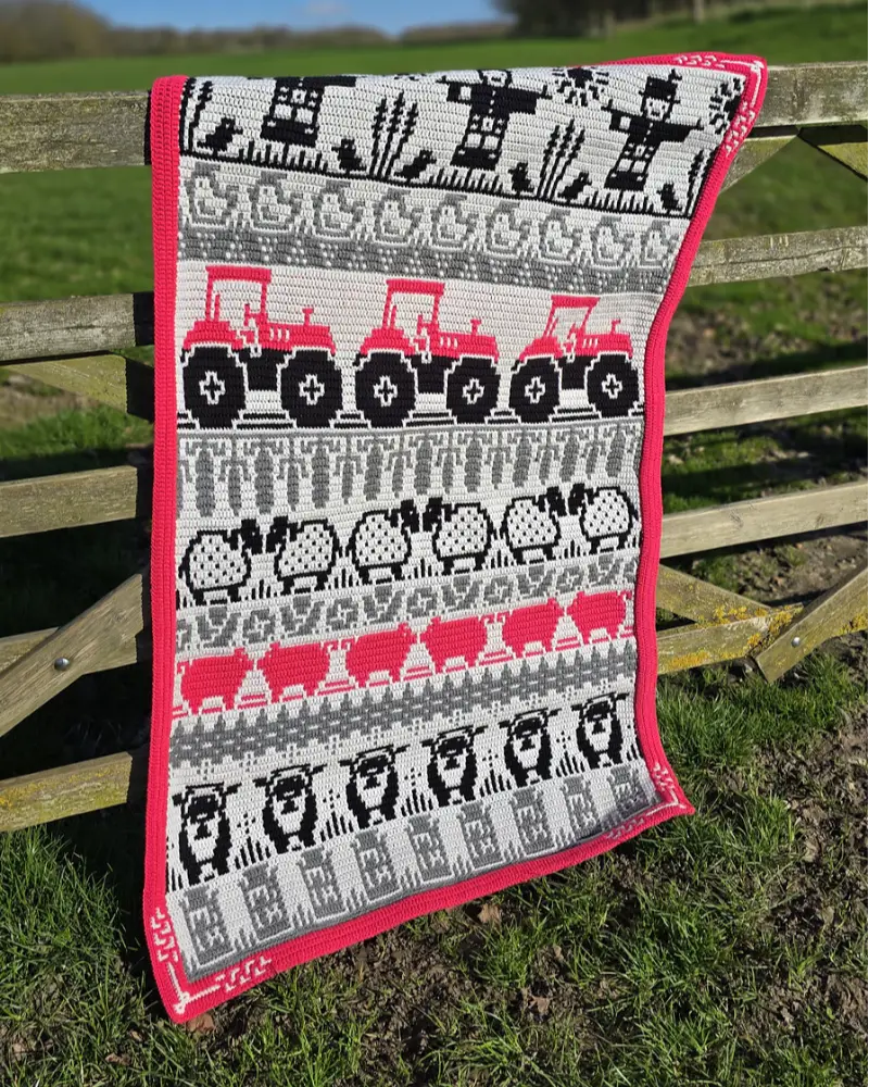 Harmony Farm CAL by Rosina Plane - Dairy Blanket | Het Wolhuis Harmony Farm CAL by Rosina Plane - Dairy Blanket | Het Wolhuis