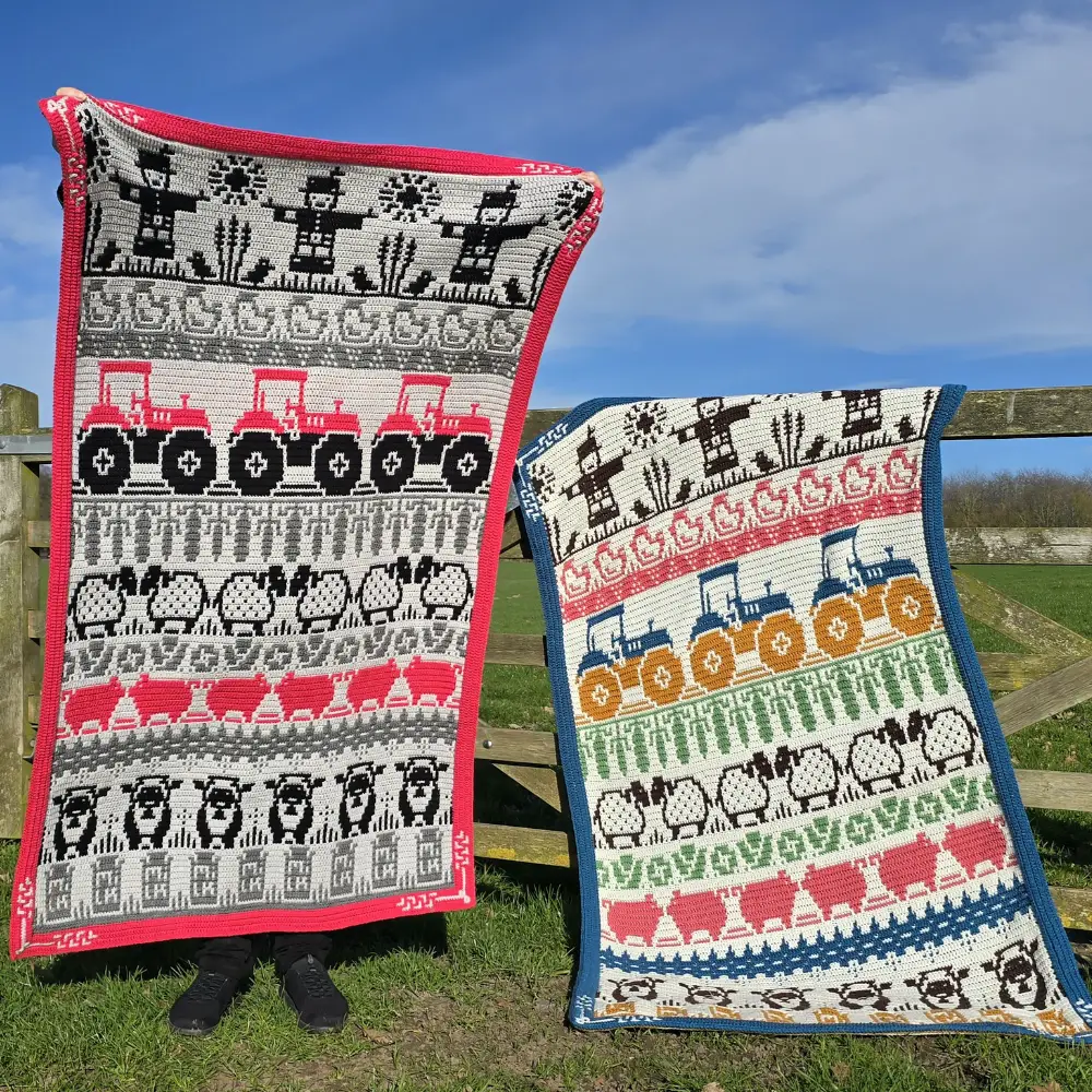 Harmony Farm CAL by Rosina Plane - Dairy Blanket | Het Wolhuis Harmony Farm CAL by Rosina Plane | Het Wolhuis