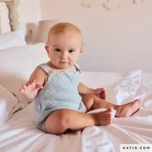 Katia - Rompertje gebreid met Cotton Cashmere 116-02 | Het Wolhuis