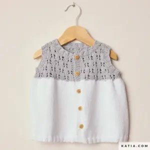 Katia - Jurk in ajourpatroon van Fair Cotton - 116-05 | Het Wolhuis