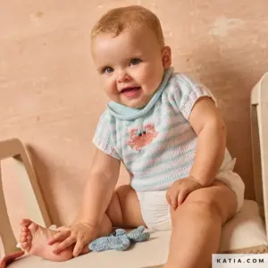 Katia - Gebreid shirt met strepen van Cotton Cashmere 116-19 | Het Wolhuis