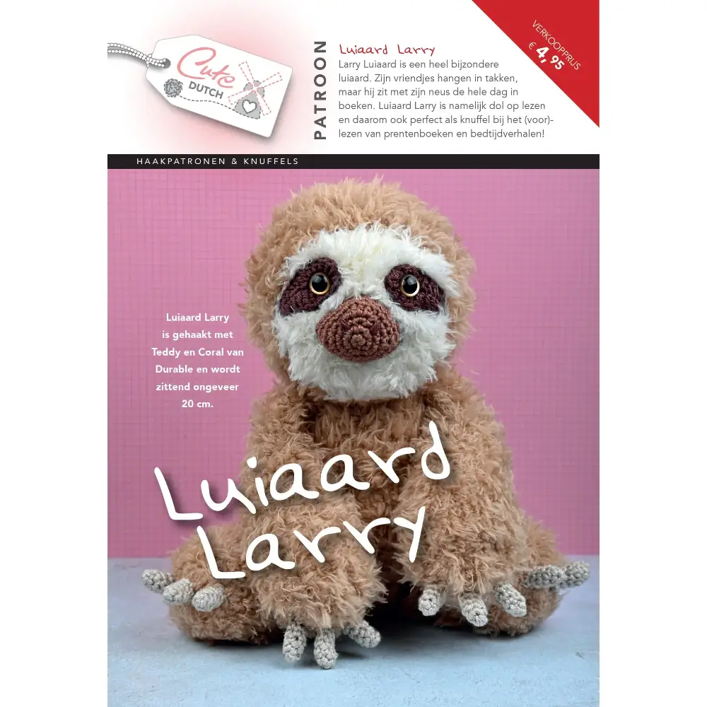Patroonboekje Luiaard Larry | Het Wolhuis Patroonboekje Luiaard Larry | Het Wolhuis