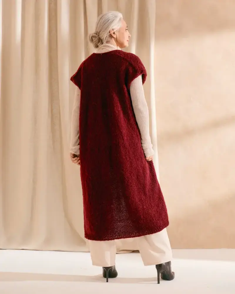Phildar - Lang Vest Rosa - 276-05 | Het Wolhuis Phildar - Lang Vest Rosa - 276-05 | Het Wolhuis