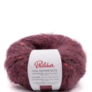 Phildar Phil Mohair Dots- Bois de Violette | Het Wolhuis