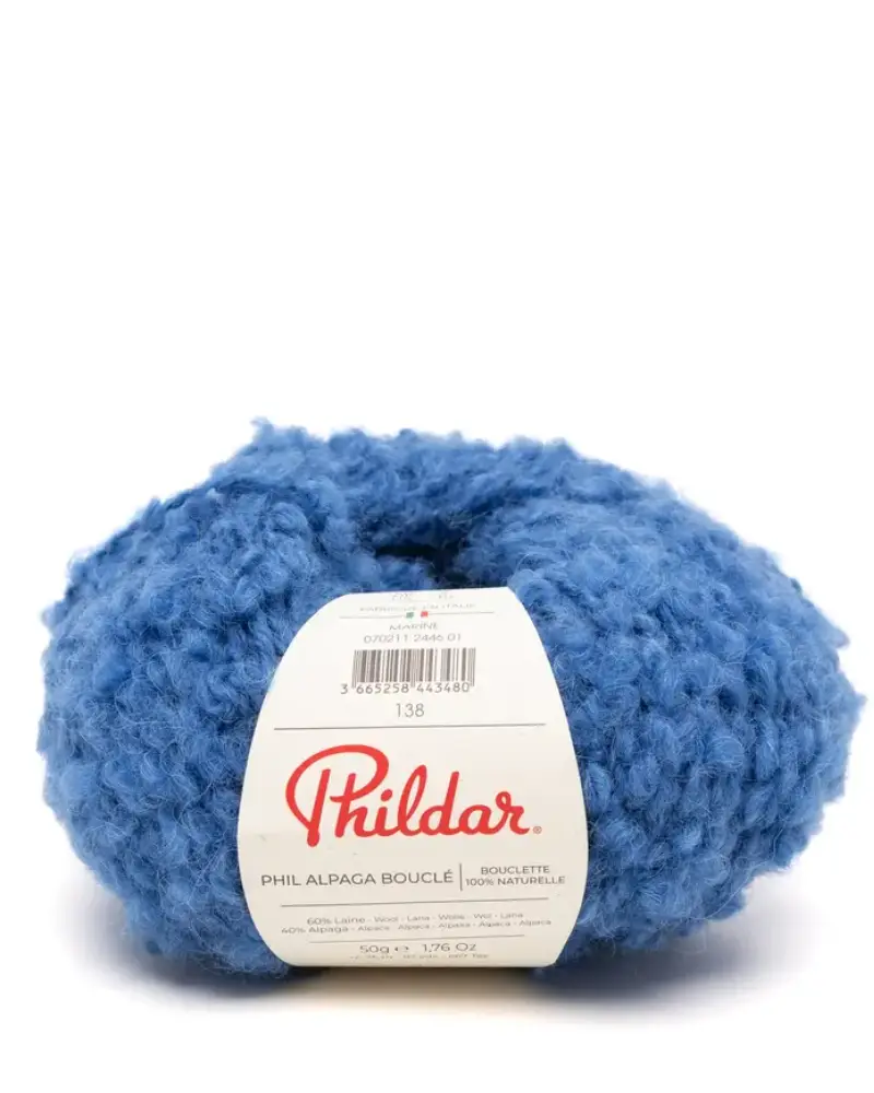 Phildar Phil Alpaga Bouclé | Het Wolhuis Phildar Phil Alpaga Bouclé-Blue Petrole | Het Wolhuis