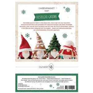 Feestelijke Gnooms haken - Garenpakket Kerst Gnooms | Het Wolhuis