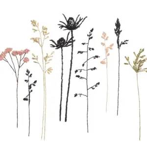 Rico Stick & Stitch-Pakket, Bloemen en Grassen XL - 100436 | Het Wolhuis