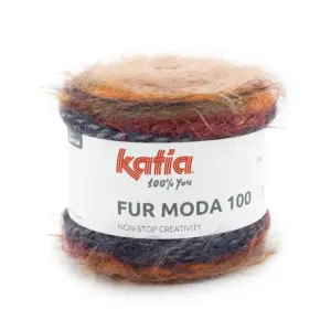 Katia Fur Moda 100-300 - Kaki-Zwart-Roest bruin-wijn | Het Wolhuis