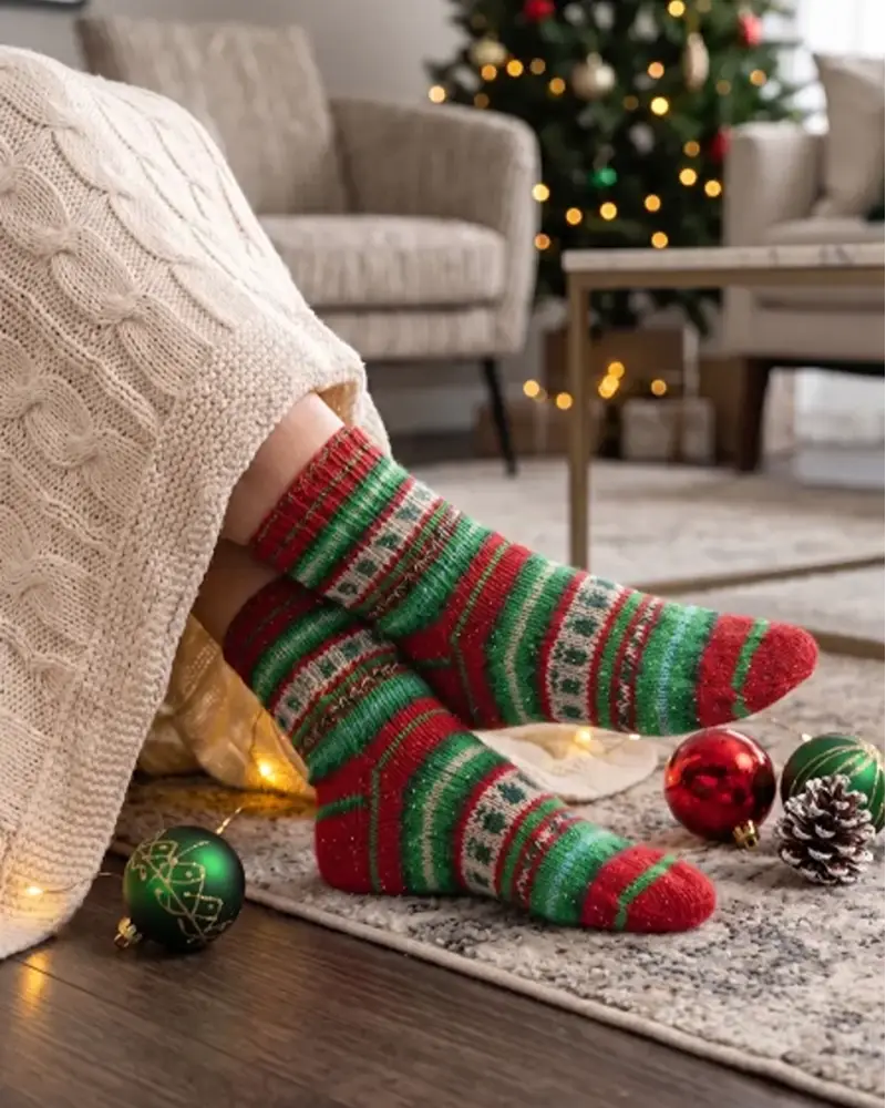 Rellana Flotte Socke 4f. Christmas Metallic 2026 | Het Wolhuis Rellana Flotte Socke 4f. Christmas Metallic 2026 | Het Wolhuis