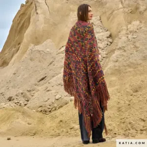 Katia - Gehaakte omslagdoek van Azteca Fine & Socks | Het Wolhuis