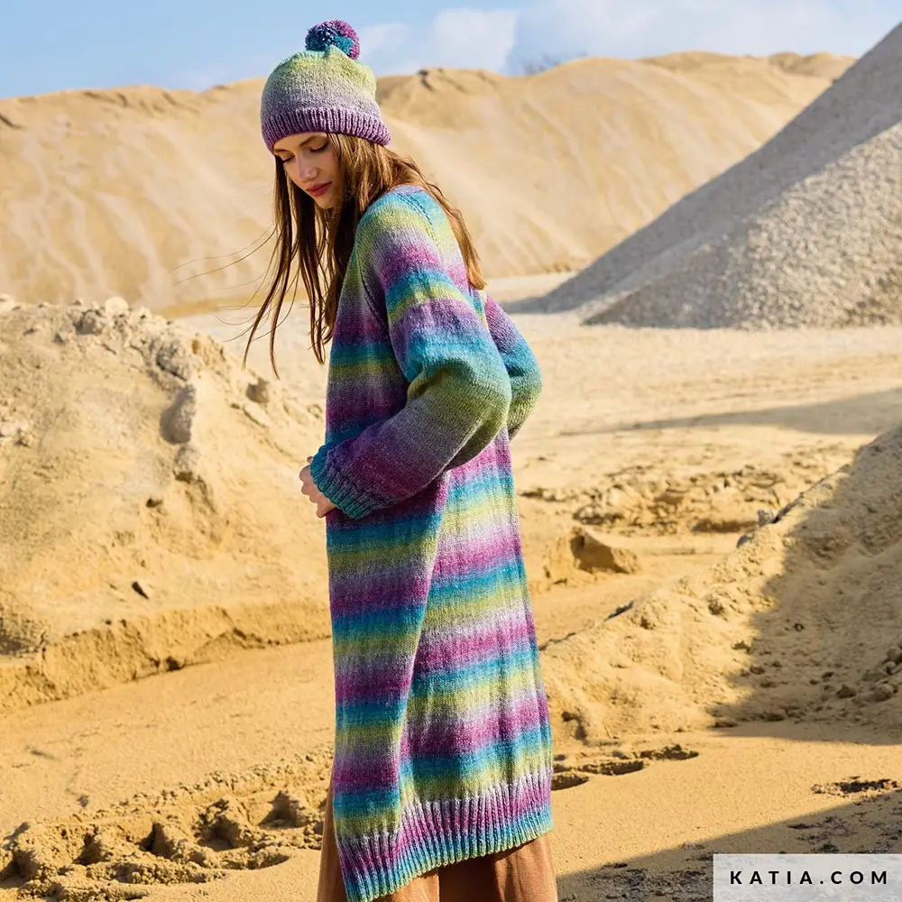 Katia - Lang vest met bottom-up van Azteca Fine & Socks | Het Wolhuis Katia - Lang vest met bottom-up van Azteca Fine & Socks | Het Wolhuis