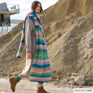 Katia - Makkelijke maxi sjaal Azteca Fine & Socks | Het Wolhuis