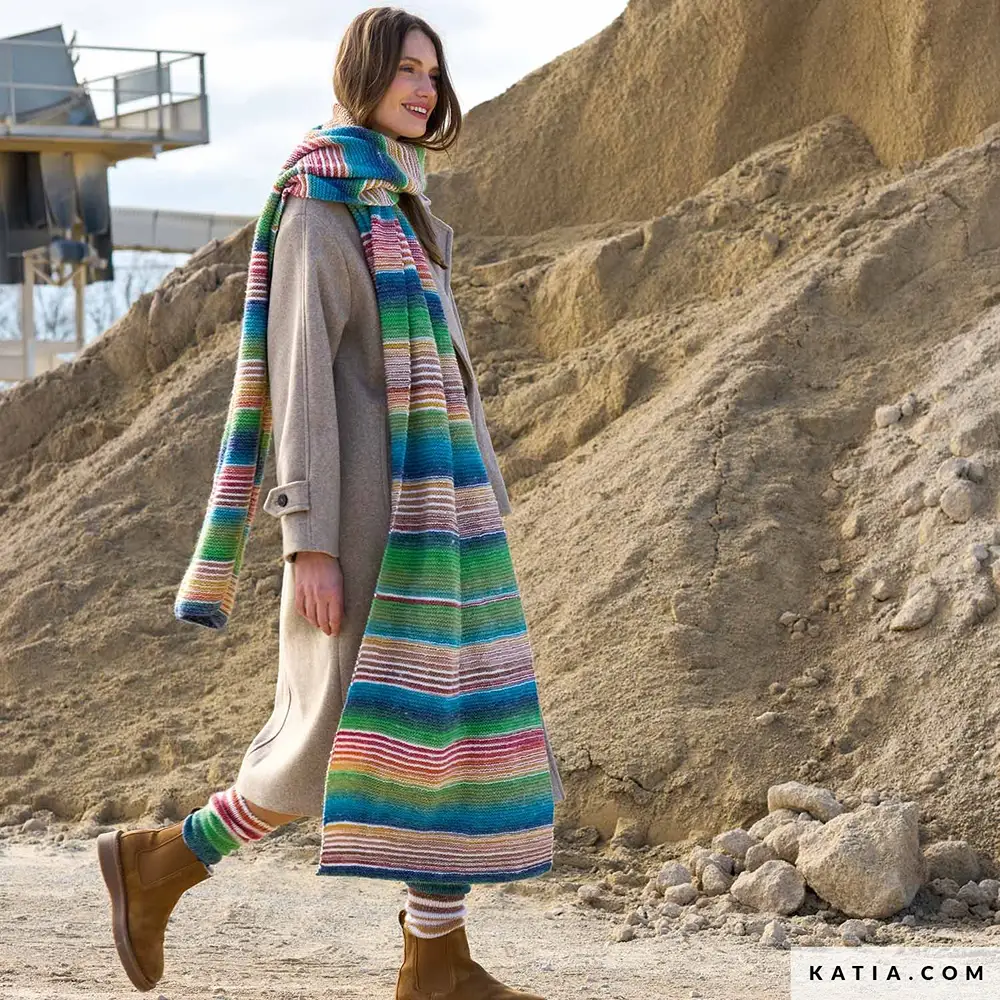 Katia - Makkelijke maxi sjaal Azteca Fine & Socks | Het Wolhuis Katia - Makkelijke maxi sjaal Azteca Fine & Socks | Het Wolhuis