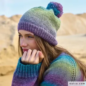 Katia - Muts met rondbreinaalden van Azteca Fine & Socks | Het Wolhuis