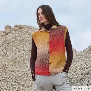 Katia - Spencer van ruitreliëf van Azteca Fine & Socks | Het Wolhuis