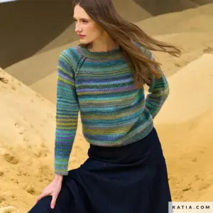 Katia - Top-down trui van Azteca Fine & Socks | Het Wolhuis