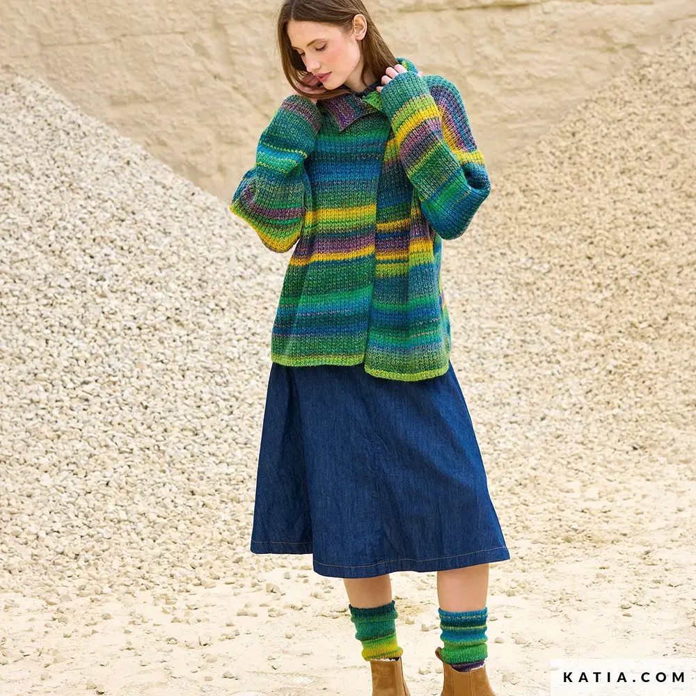 Katia - Vest met structuur van Azteca Fine & Socks | Het Wolhuis Katia - Vest met structuur van Azteca Fine & Socks | Het Wolhuis