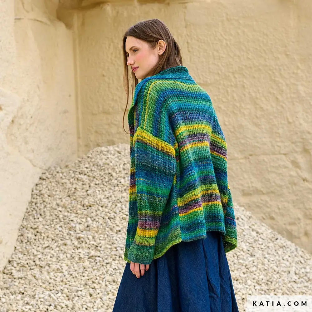 Katia - Vest met structuur van Azteca Fine & Socks | Het Wolhuis Katia - Vest met structuur van Azteca Fine & Socks | Het Wolhuis