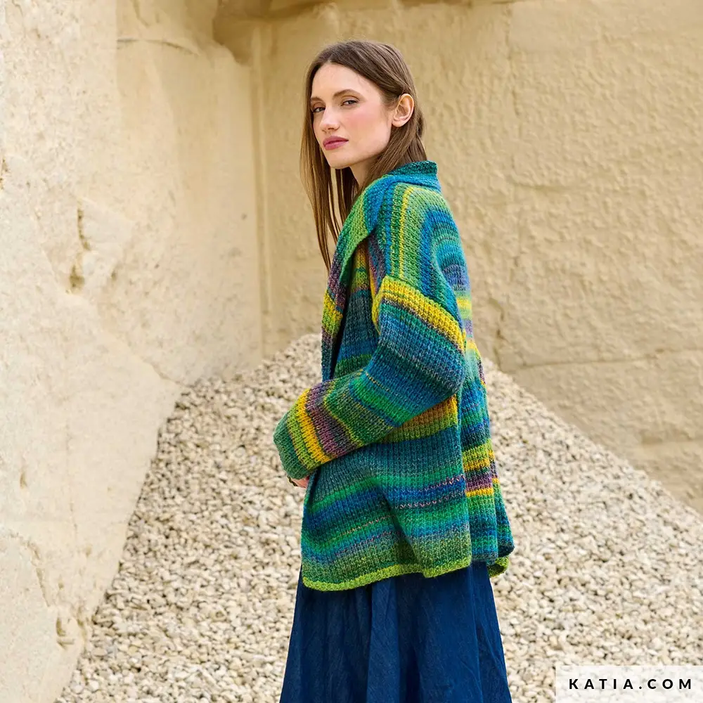 Katia - Vest met structuur van Azteca Fine & Socks | Het Wolhuis Katia - Vest met structuur van Azteca Fine & Socks | Het Wolhuis